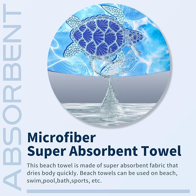TwoYek 4 Pack Microfiber Thin Beach Towel Lightweight 71x32 Oversized Extra Large Sand Free Towels Quick Dry for Travel Pool Yoga Gym Sports Beach Accessories Vacation Essential Gift