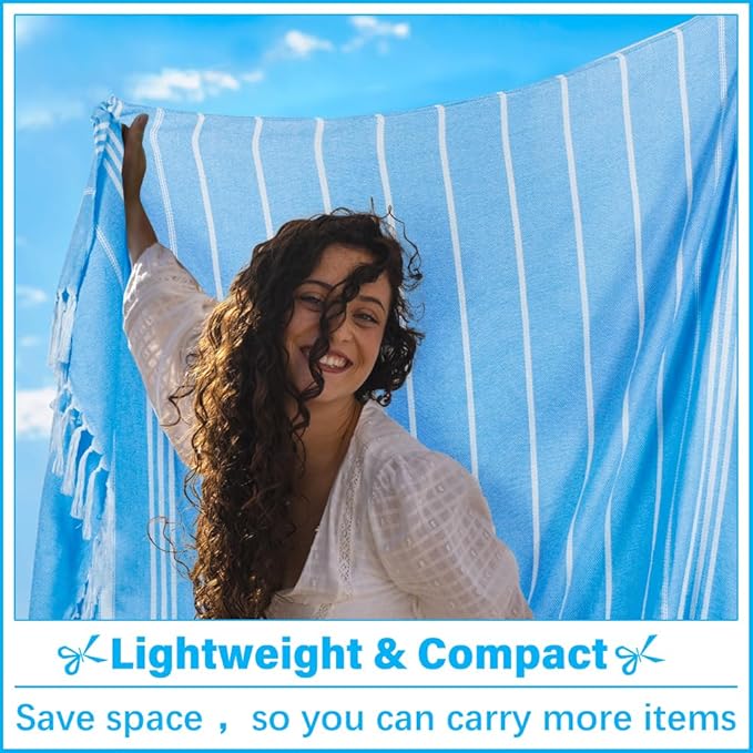 Oversized Turkish Beach Towel Blanket XXL Cotton Sandproof Towels Boho Woven Extra Large Big Sand Free Giant Throw Blankets Huge Quilt XL Picnic Camping Necessities Cloud for Adult Gifts