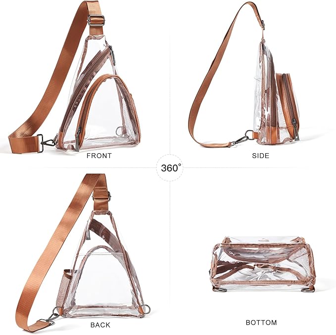 7L Sling Bag For Women Men Backpack Fanny Pack Crossbody Chest Travel Shoulder Belt Bags Purse Handbag PU Leather