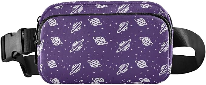 Kawaii Universe Planet Fanny Pack for Women Men Water Resistant Fashion Waist Packs with Adjustable Strap Belt Bag for Travel Workout Jogging Hiking 21219264