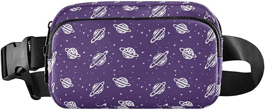 Kawaii Universe Planet Fanny Pack for Women Men Water Resistant Fashion Waist Packs with Adjustable Strap Belt Bag for Travel Workout Jogging Hiking 21219264