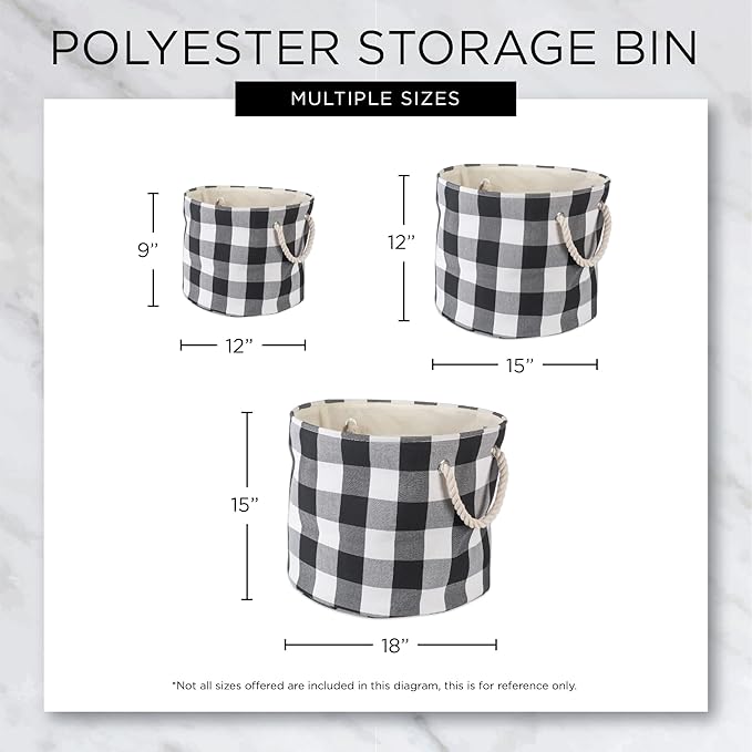 Bone Dry Pet Storage Collection Collapsible Bin, Medium Round, 12x15, Gray Dog Show Print