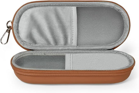 Double Eyeglasses Case, Dual Glasses Sunglasses Organizer with Zipper Closure, Eyewear Storage Box for Men Women Travel