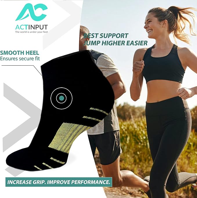 ACTINPUT Compression Socks Plantar Fasciitis for Women Men - 8-15 mmHg Best for Athletic,Support,Flight Travel,Nurses,Hiking