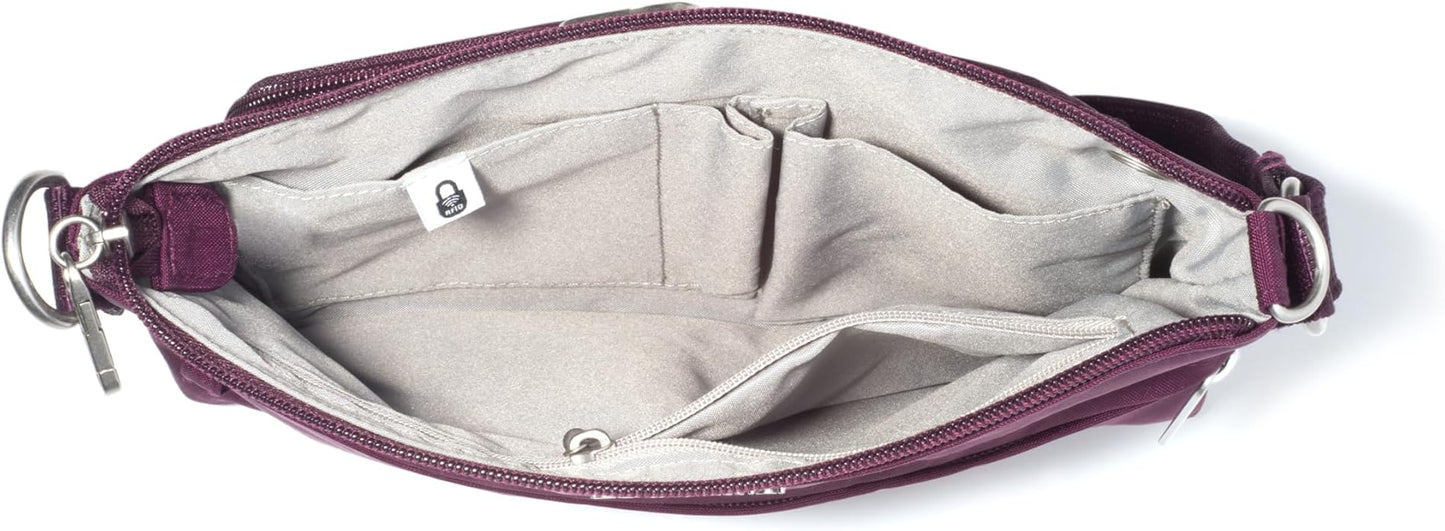 Baggallini womens Securtex Anti-theft Memento Crossbody Bag
