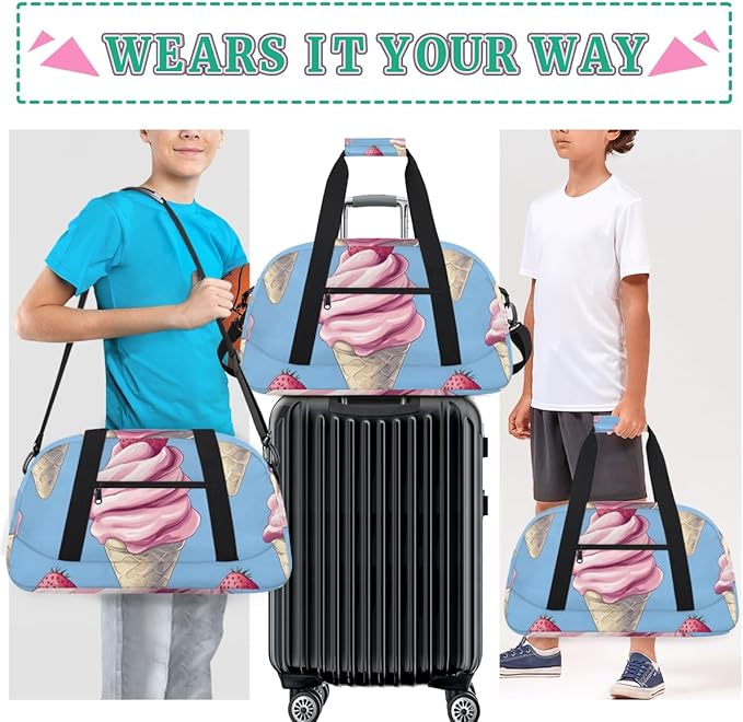 Pink Sweetener Kids-Duffel-Bags Gymnastics Dance Bag Carry-On Overnight Travel Gym Lightweight Dance Sports Bags For Girls Boys Kids，