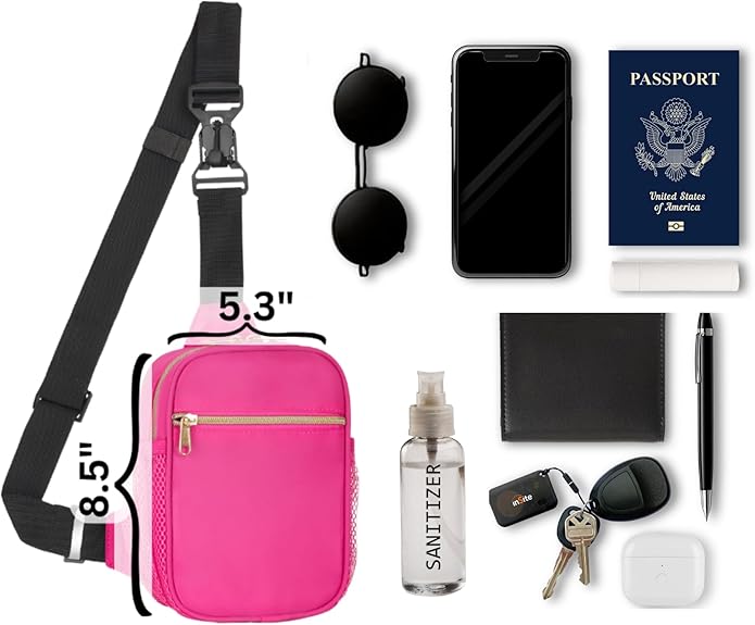 Anti Theft Crossbody Bags for Women & Men Sling Bag with RFID Blocking Travel Crossbody Bags for Women Crossbody Purse