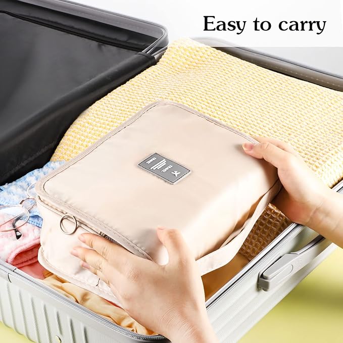 Pengxiaomei Hanging Toiletry Bag Waterproof Traveling Toiletries Bag Portable Travel Makeup Pouch Multifunction Travel Bathroom Bag Stocking Stuffers for Women Girls Christmas Gifts