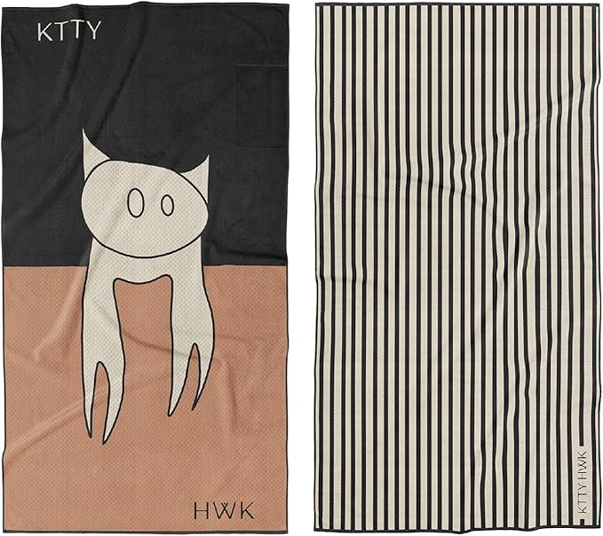 Sand-Free Beach Towel, Single Towel for Unisex Size 72x34in (OG Kttyhwk)