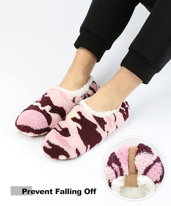Keyela Mens Slipper Socks With Non Skid Bottoms, Warm Slipper Socks With Grippers For Men, Fuzzy House Slippers