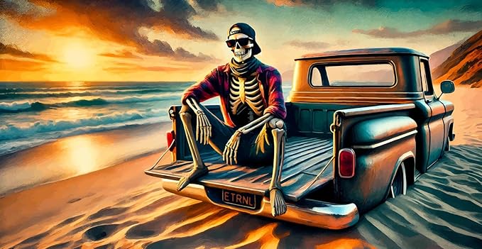 Beached - Lightweight Beach Towel - Microfiber, Thin, Compact, Quick-Dry, Sand-Resistant, 31.5 x 63 in, 9.2 oz - Skeleton Towel Perfect for Beach, Pool, Lake - Not a Large Cotton Towel