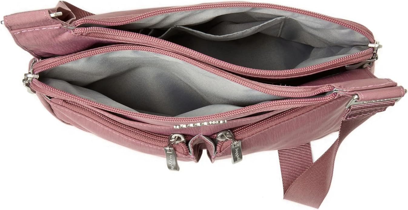 Baggallini Crossbody Travel Bag 11x8.5 Lightweight Water-resistant Nylon Handbag