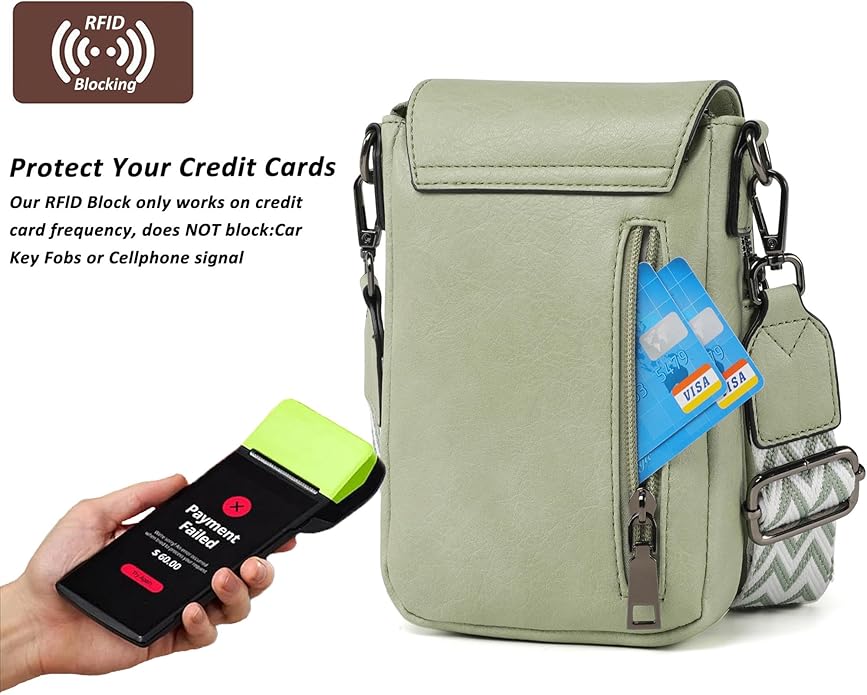 TANTOMI Small Crossbody Bags for Women, Small Purses with Card Slots Phone Purse Wide Adjustable Strap