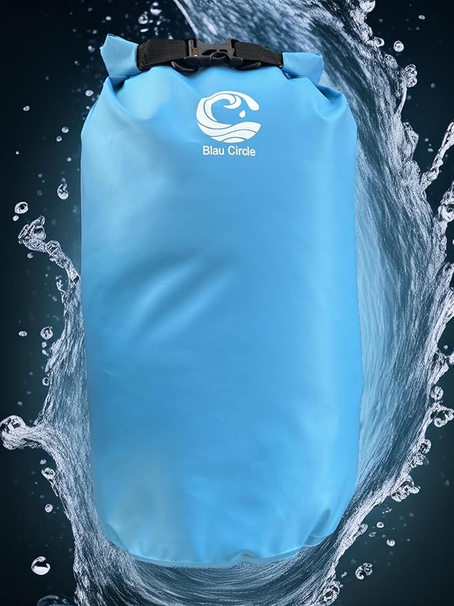 Waterproof dry bag combo for outdoor and waterspors, with large 5.0 Gal (assorted colors) and 0.5 Gal (grey) bags | Ideal for kayaking, boating, hiking, the beach and other outdoor sports (Orange)