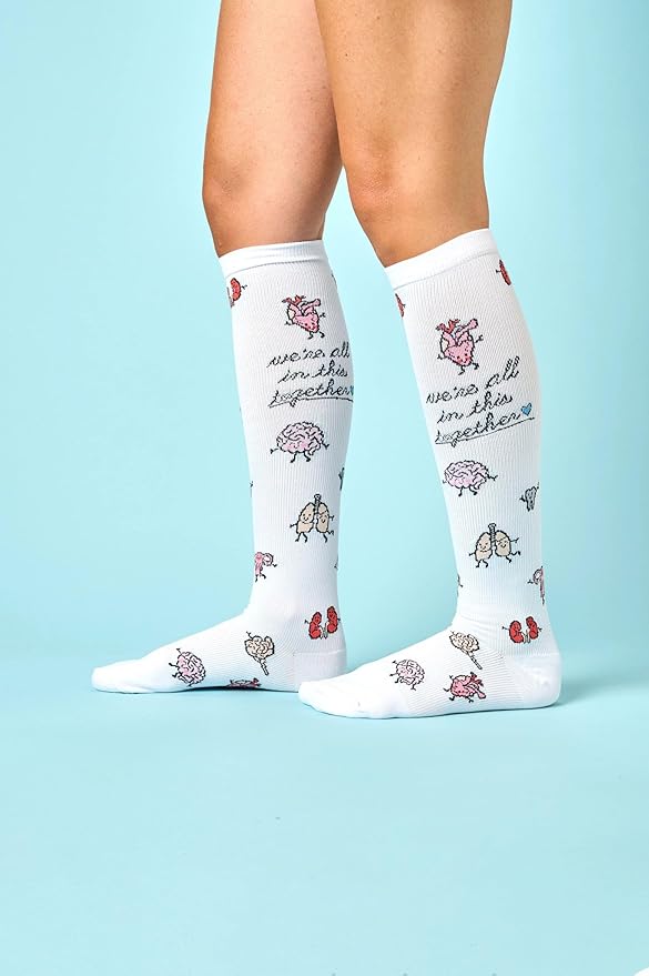 Nurse Mates Women's Calf Socks | 12-14 mmHg Compression | Superior Support & Comfort | 1 Pair