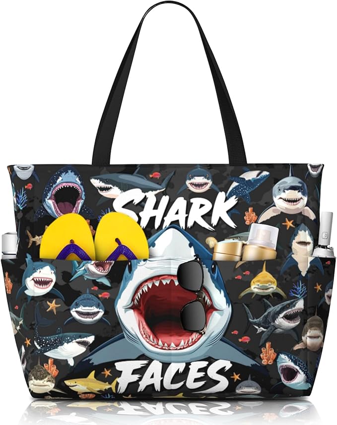 Large Beach Tote Bag Beach Bag Waterproof Sandproof Lightweight Women Tote