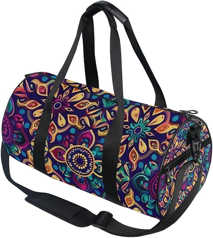 Mandala Docks Colorful Foldable Large Bag Business Trips Gym Bag
