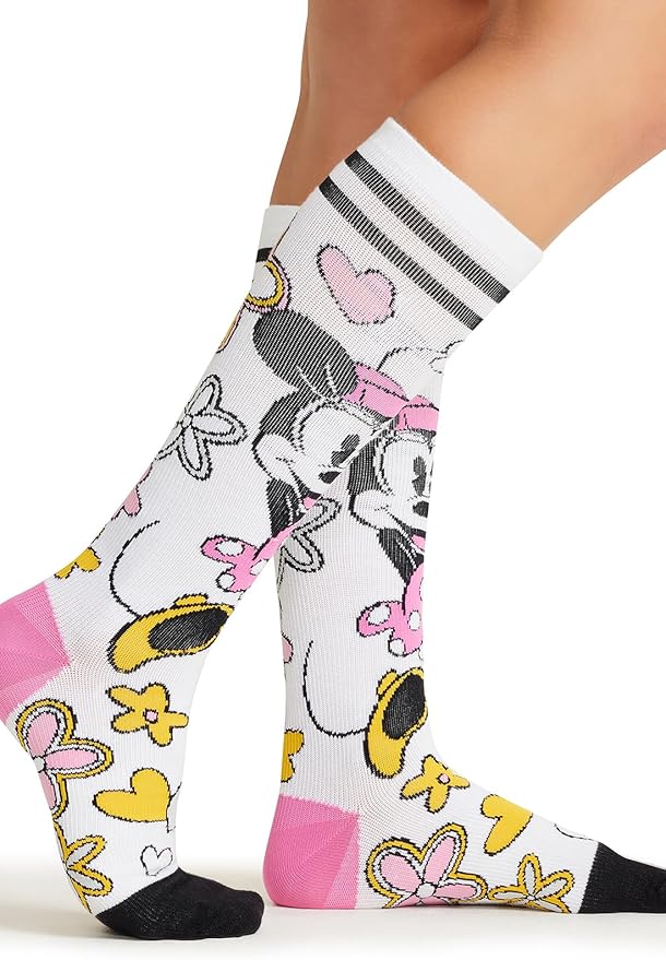 Cherokee Women's 10-15mmHg Compression Socks – Fun Print Knee Highs with Light Support, Soft Feel - PRINTSUPPORT