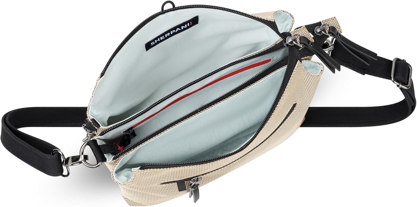 Sherpani Mei, Small Anti Theft Crossbody Purse, Lightweight Cross Body Bag, Handbags, Fashion Trio Bag, Travel Gift