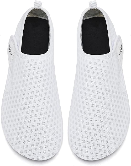 WateLves Water Shoes for Women Men Swim Beach Aqua Socks Quick Dry Barefoot House Slippers Travel Shoes with Adjustable Magic Tape for Pool Diving Boating Yoga Surf