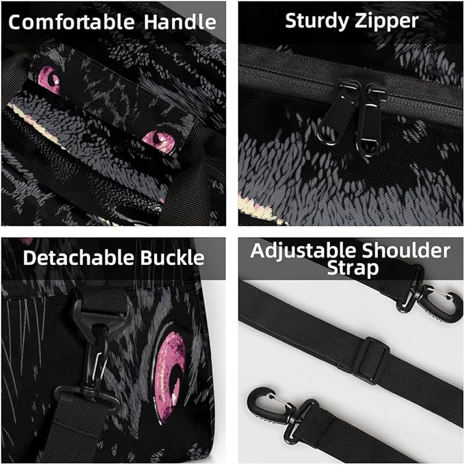 Travel Duffle Bag for travel duffle bag sports Girls Boys Kids Black Animal Cheetah Lightweight Overnight Sleepover Weekender Bags Small Dance Gym Sport Bag Teens Carry-On Size Workout Bag
