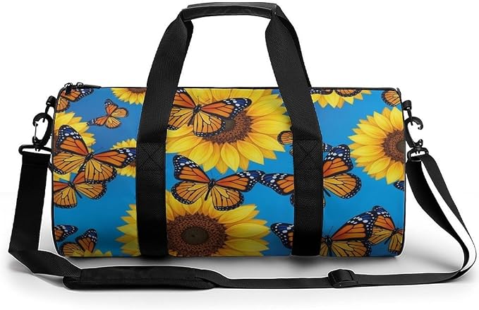 Large Capacity Carry On Weekender Overnight Bag Butterfly (151) Beach Swim Bags Men Women Duffle Bag for Travel, Sports