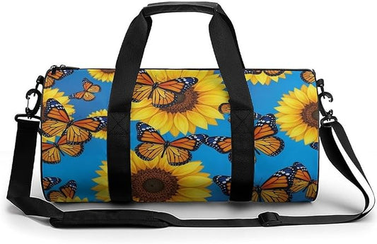 Large Capacity Carry On Weekender Overnight Bag Butterfly (151) Beach Swim Bags Men Women Duffle Bag for Travel, Sports