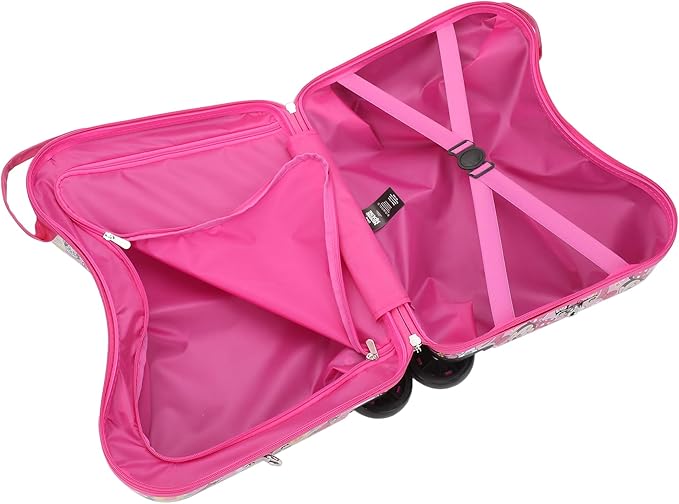 Bioworld Minnie Mouse Ride-On 18" Suitcase For Kids & Toddlers