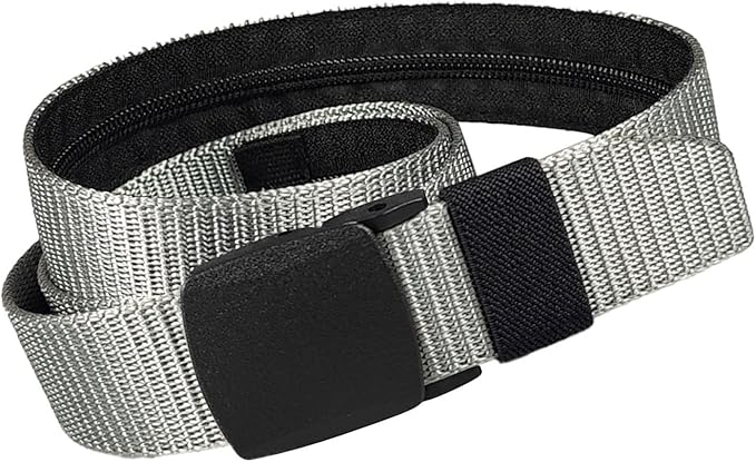 Money Waist Belt, Hidden Travel Pouch, Security Wallet with Blocking, Adjustable Strap for Documents Currency Tickets, Travel Gear, Anti Theft Belt for International Trips