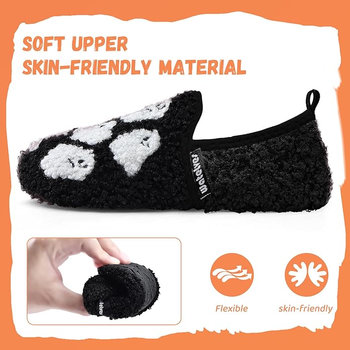 WateLves Kids Toddler Slippers Girls Boys Slip on House Shoes Lightweight Anti Slip Sock Slippers Winter Indoor Outdoor Walking Shoes