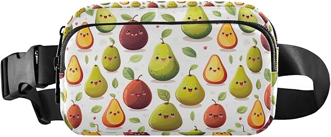 Cute Avocados Fanny Pack for Women Men Water Resistant Fashion Waist Packs with Adjustable Strap Belt Bag for Travel Workout Jogging Hiking 21219737