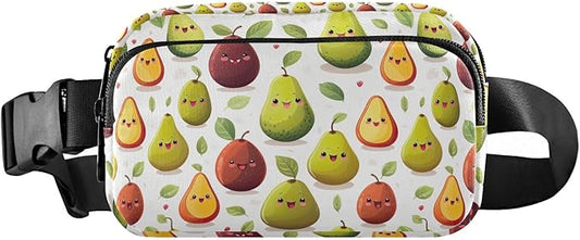 Cute Avocados Fanny Pack for Women Men Water Resistant Fashion Waist Packs with Adjustable Strap Belt Bag for Travel Workout Jogging Hiking 21219737