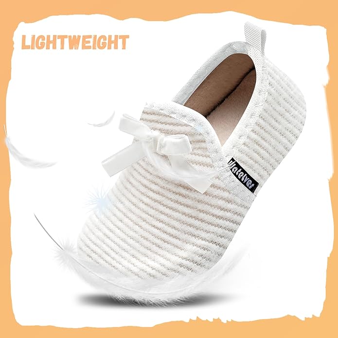 WateLves Kids Toddler Slippers Girls Boys Slip on House Shoes Lightweight Anti Slip Sock Slippers Winter Indoor Outdoor Walking Shoes