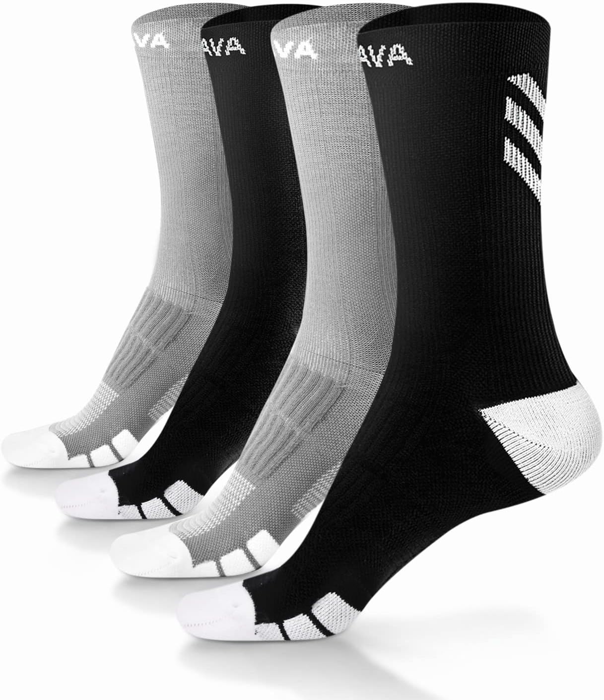 DOVAVA Dri-tech Compression Crew Socks (4/6 Pairs), Comfort Boost Circulation