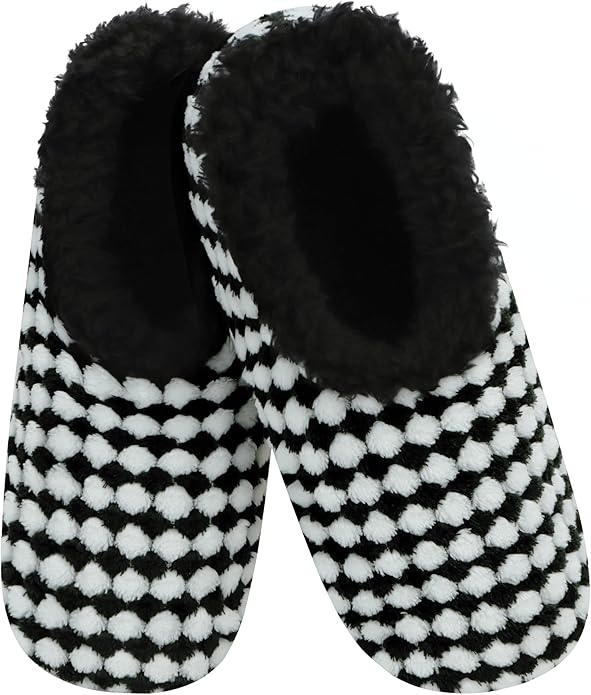 Snoozies Slipper Socks for Women Indoor, Cozy Sherpa-Lined Womens Slippers Non-Skid, Ladies Gifts