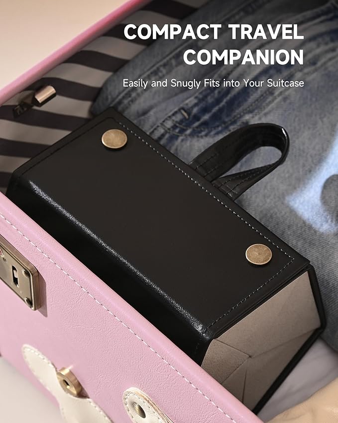 CO-Z Travel Sunglasses Organizer, Foldable Travel Sunglass Case with 5 Slots for Multiple Pairs, Portable Eyeglasses Holder