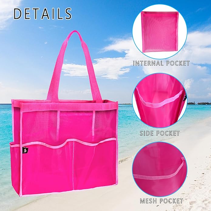 WFK outdoor beach bag, lightweight and simple, easy to carry, suitable for beach and vacation essentials