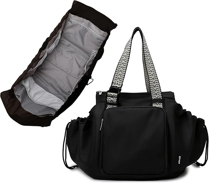 Everyday Bag Tote for Women, Spacious Diaper Bag with 16 Pockets, Durable Travel Bag, Sleek Work Shoulder Bag | 16 Pockets Org, Lay-Flat Design, 3-in-1 Versatility, Work & Travel Tote, Water-Resistant, Lightweight