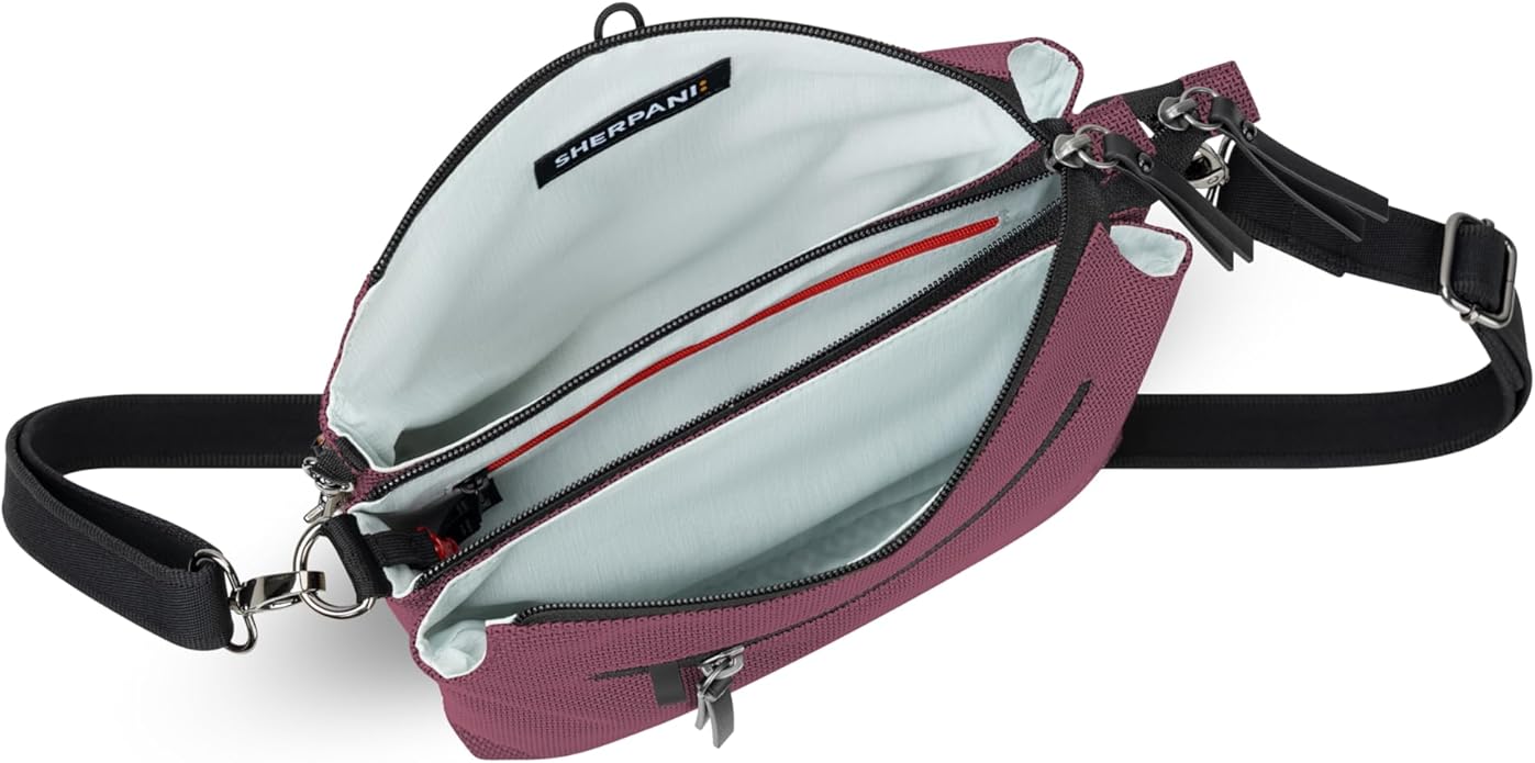 Sherpani Mei, Small Anti Theft Crossbody Purse, Lightweight Cross Body Bag, Handbags, Fashion Trio Bag, Travel Gift
