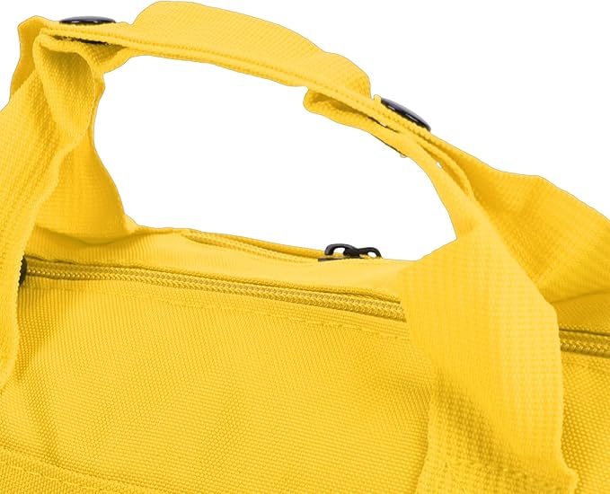 Greensen Compact Travel Bag, Oxford Fabric Gym Bag with Organized Storage, Lightweight and Versatile for Weekend Getaways and Daily Use (Yellow)