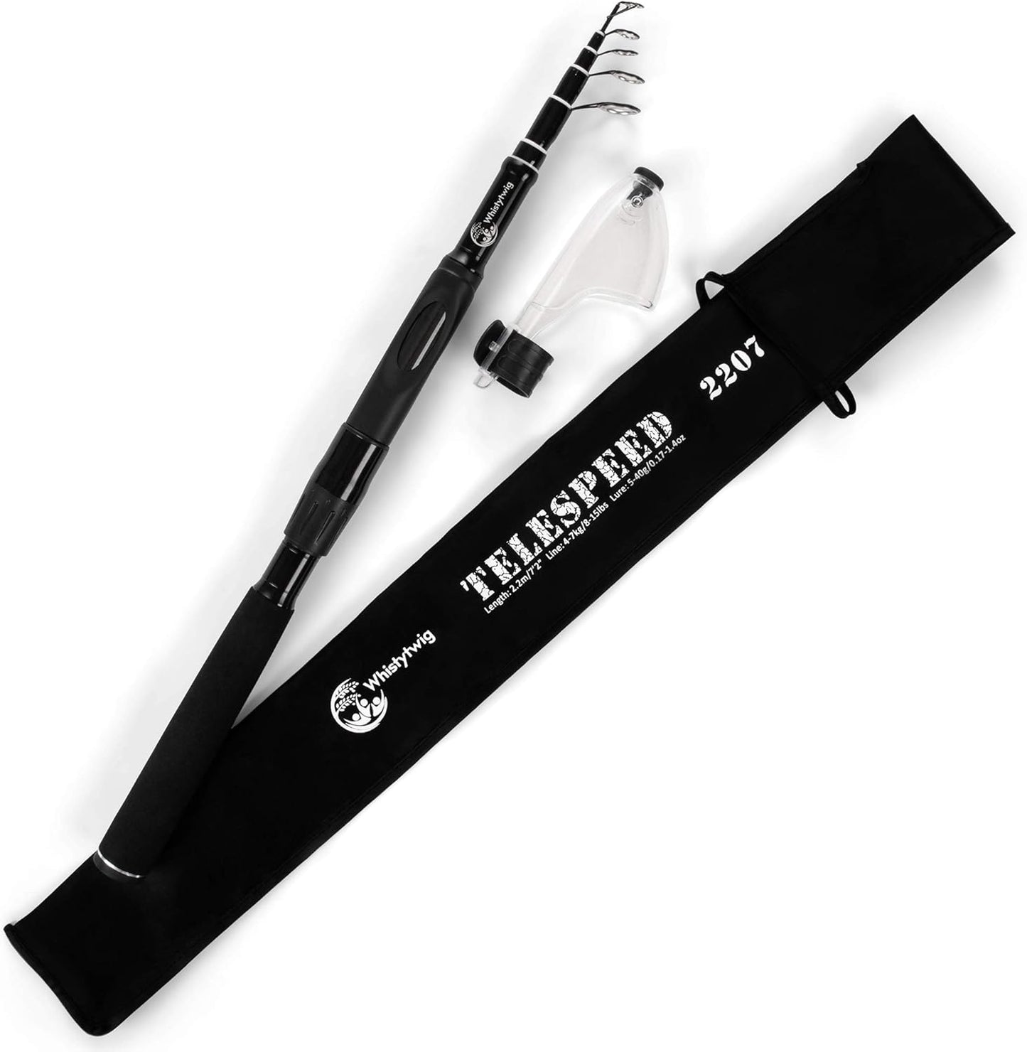 Whistytwig Telescopic Fishing Rod - Versatile Retractable Telescoping Fishing Pole, Collapsible Fishing Rod, Ideal Travel Rod