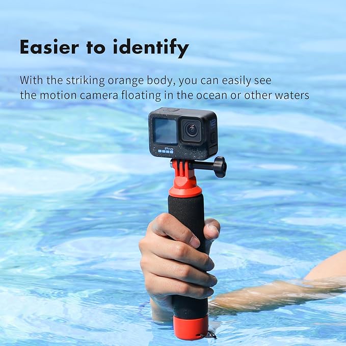 SEASKY F1 Multifunction Enhanced Floaty Handle Grip Hand Stick Bar Accessories for Gopro Hero13/12/11/10/9 Black for Insta360 X5 X4 X3 X2 Ace Pro 2 for DJI Action 6 5 Pro/4/3 Sports Action Camera
