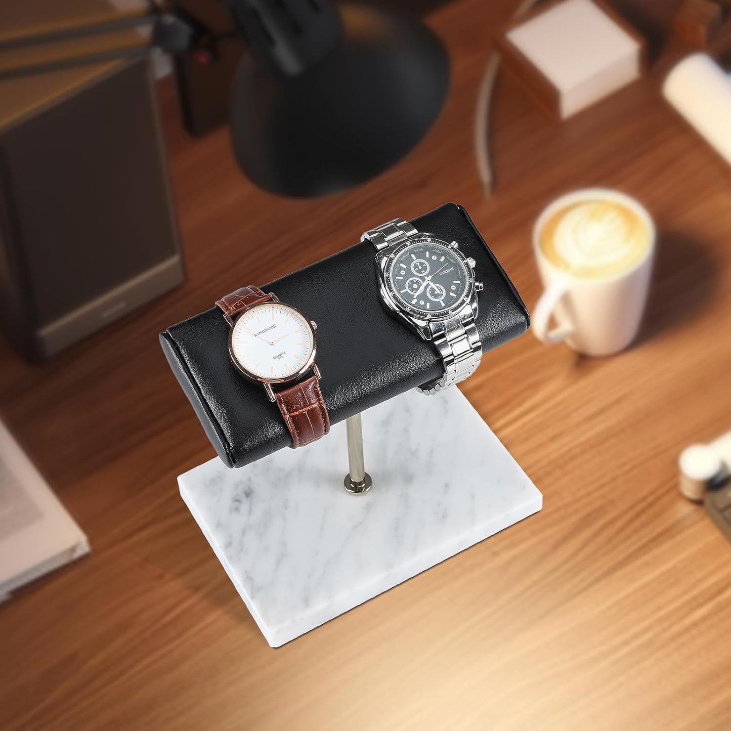 LYS&LYX Watch stand watch display stand watch holder watch Handcrafted watch holder (2--white/silver/black)