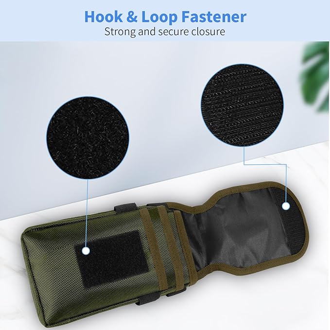 KENOBEE Belt Tool Pouch, Multitool Organizer Electrician Holster Nylon Tactical Pocket Attachment Utility Sheath Bag Tradesman Pro Maintenance Tool Sleeve for EDC Gears Cellphone
