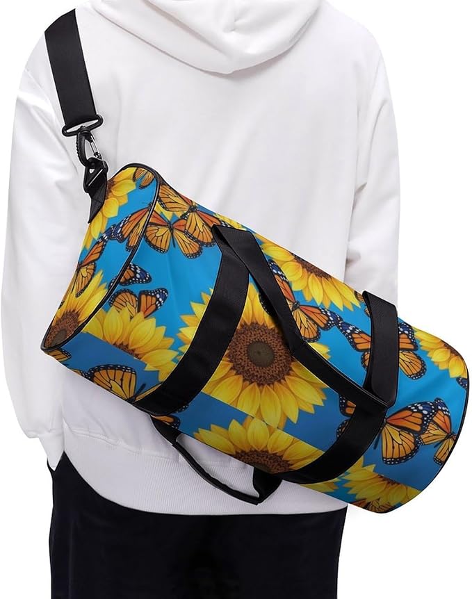 Large Capacity Carry On Weekender Overnight Bag Butterfly (151) Beach Swim Bags Men Women Duffle Bag for Travel, Sports