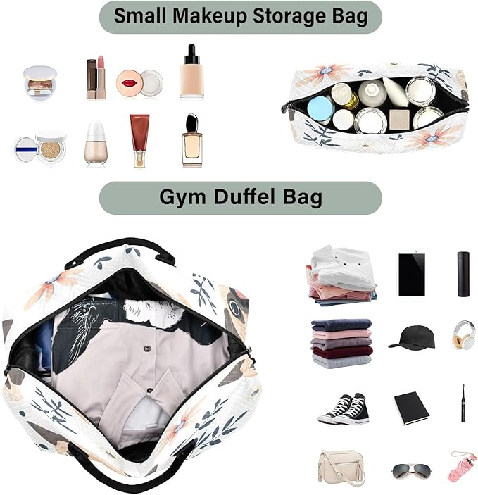 Pug Pattern Travel Duffle Bag Gym Yoga Carry on Bags for Men Women Weekender Bag