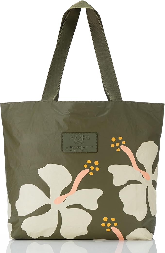 ALOHA Collection Day Tripper Tote | Lightweight, Packable, and Splash-Proof Beach Tote Bag | Easy to Clean