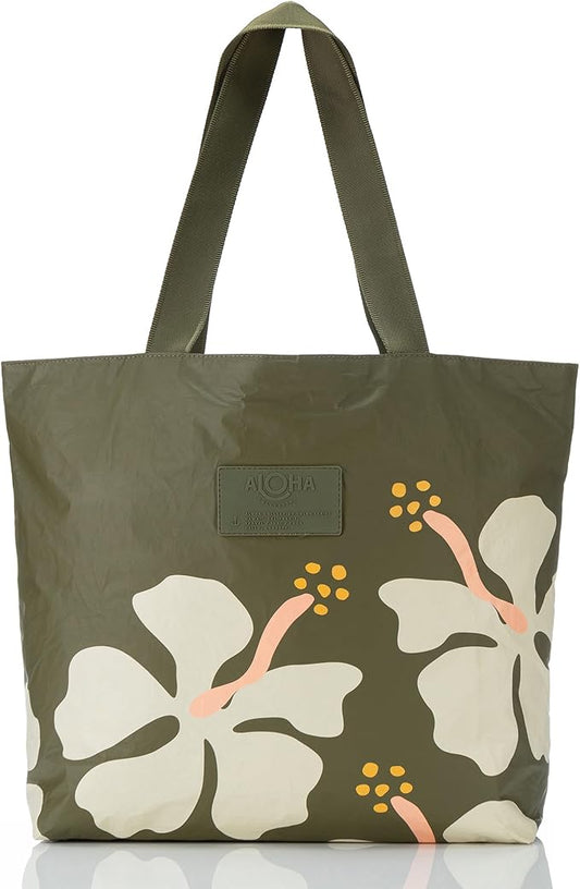 ALOHA Collection Day Tripper Tote | Lightweight, Packable, and Splash-Proof Beach Tote Bag | Easy to Clean