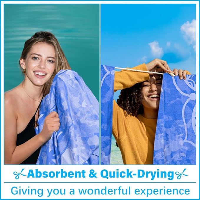Oversized Turkish Beach Towel Blanket XXL Cotton Sandproof Towels Boho Woven Extra Large Big Sand Free Giant Throw Blankets Huge Quilt XL Picnic Camping Necessities Cloud for Adult Gifts
