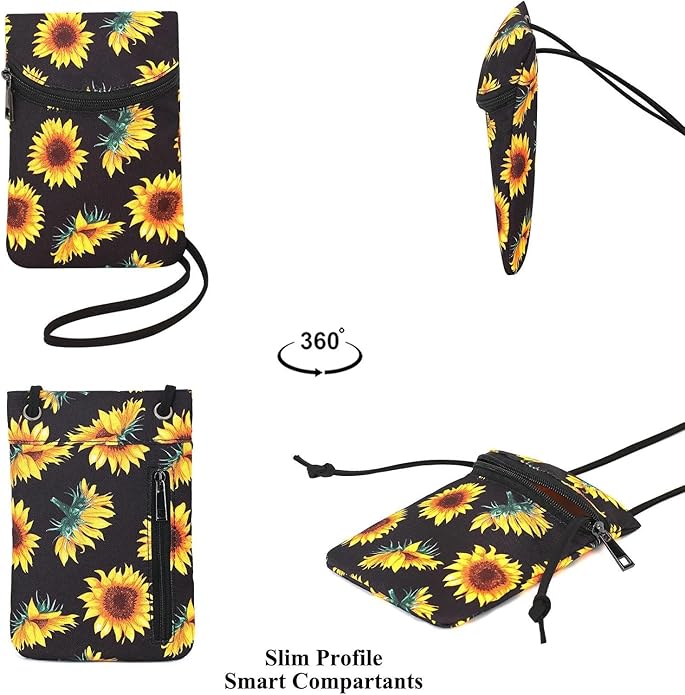 Small Crossbody Women Cell Phone Purse Wallet Bag With Shoulder Strap